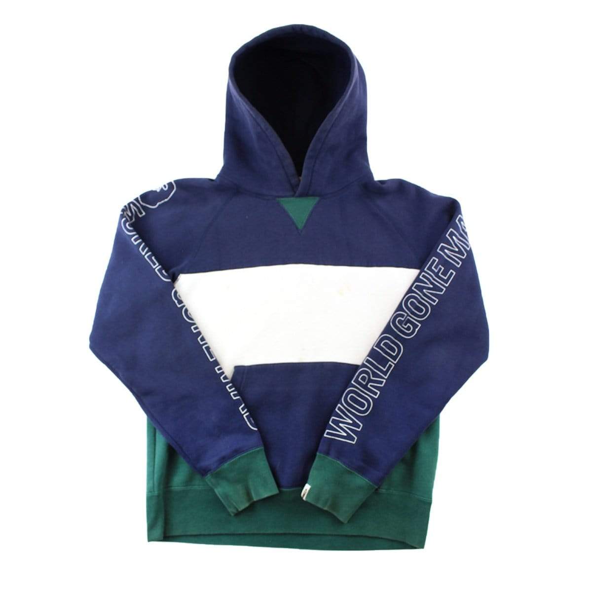 Bape Green & Blue Text Hoodie - SaruGeneral