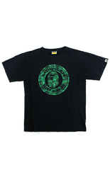 T-shirt Bape Green Camo Ape Busy Works noir