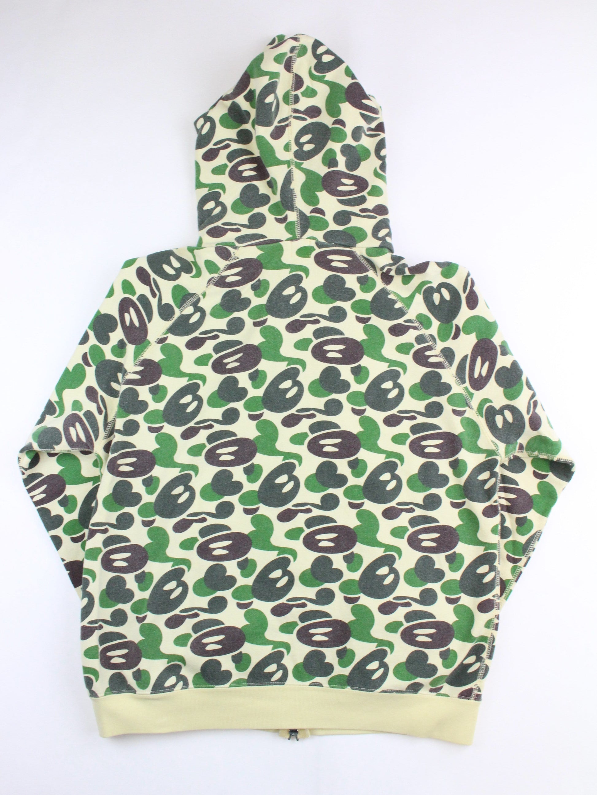 Bape Green Camo Baby Milo Store Hoodie Green - SaruGeneral