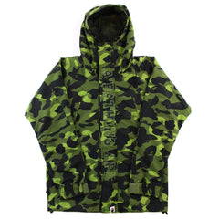 Veste de snowboard camouflage vert foncé Bape