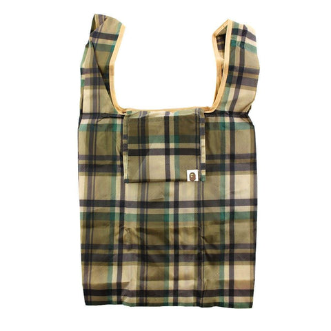 Sac Bape à carreaux verts