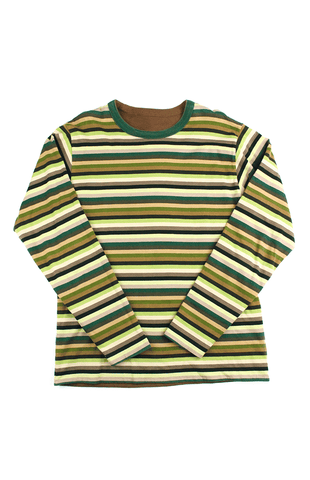 Bape Green Striped Reverse violet sta College Logo LS