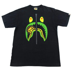 T-shirt Bape Baby Milo Shark Face vert et jaune, noir