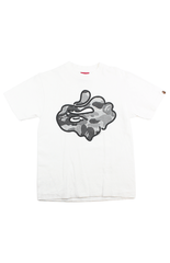 T-shirt Bape gris ABC Camo Ape blanc