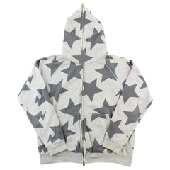 Sweat à capuche Bapesta Allover gris