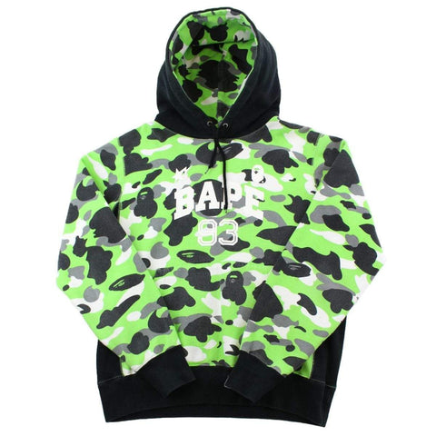 Sweat à capuche Bape Grey Camo 93 vert