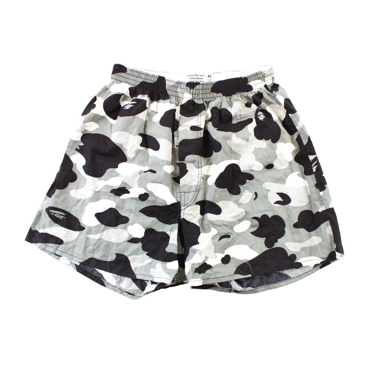 Bape Grey Camo Boxers Shorts - SaruGeneral