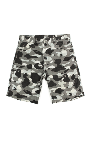 Short camouflage gris Bape