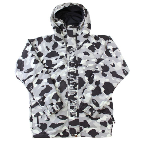 Veste de snowboard Bape grise camouflage