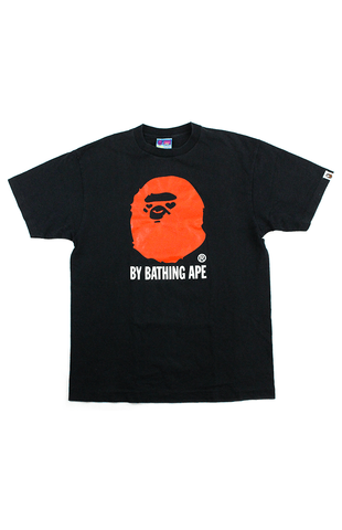 T-shirt Bape Heart Eyes Red Big Ape avec logo noir