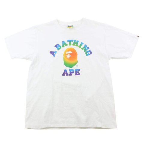 T-shirt blanc avec logo Bape Heatmap College