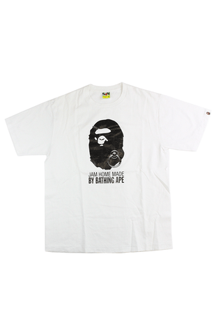 T-shirt Big Ape blanc fait maison de Bape Jam