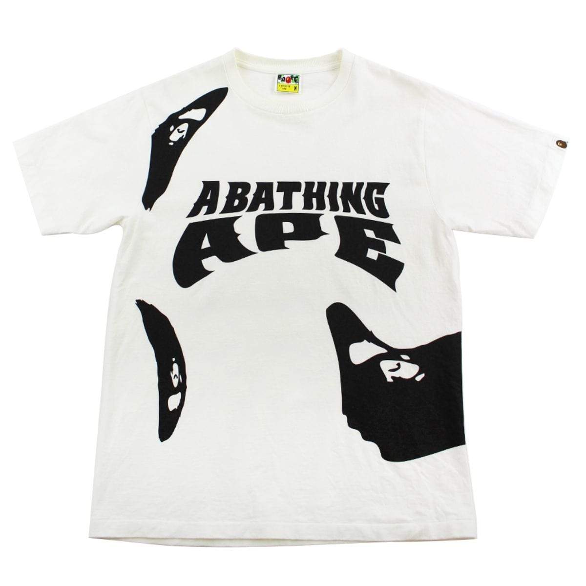 Bape Liquidfy Big Ape Logo Tee White - SaruGeneral