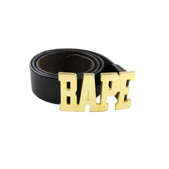 Ceinture en cuir avec logo Bape