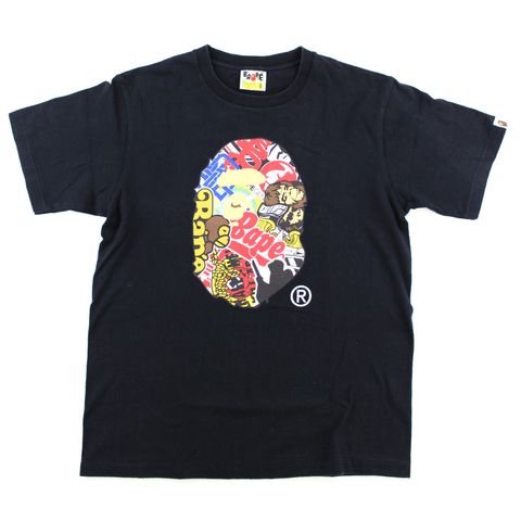 T-shirt Big Ape avec logo Bape noir