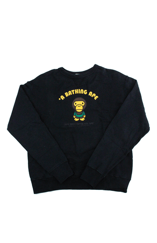 Bape Milo College Crew Bleu marine