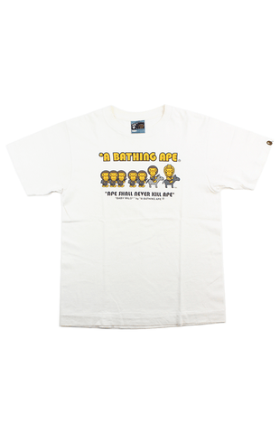 T-shirt Bape Milo Horses blanc