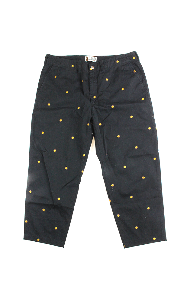 Bape Milo Monogram Pants Black - SaruGeneral