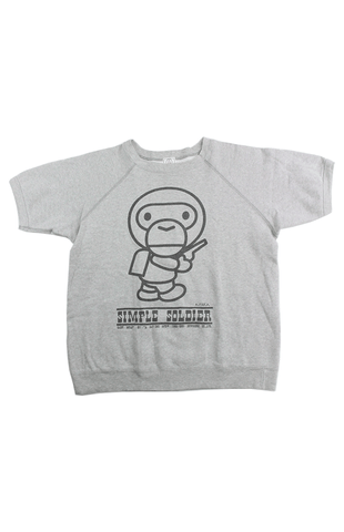 T-shirt Bape Milo Simple Soldier gris