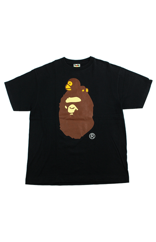 T-shirt Bape Milo Sleeping original avec logo Big Ape noir