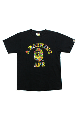 T-shirt Bape Milo Banana College avec logo noir