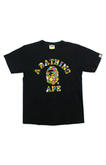 Bape Milo banana College Logo Tee Black