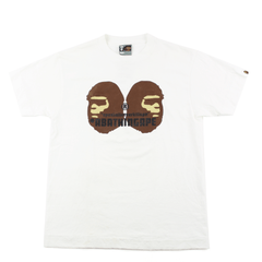 T-shirt Bape avec logo Big Ape effet miroir, blanc
