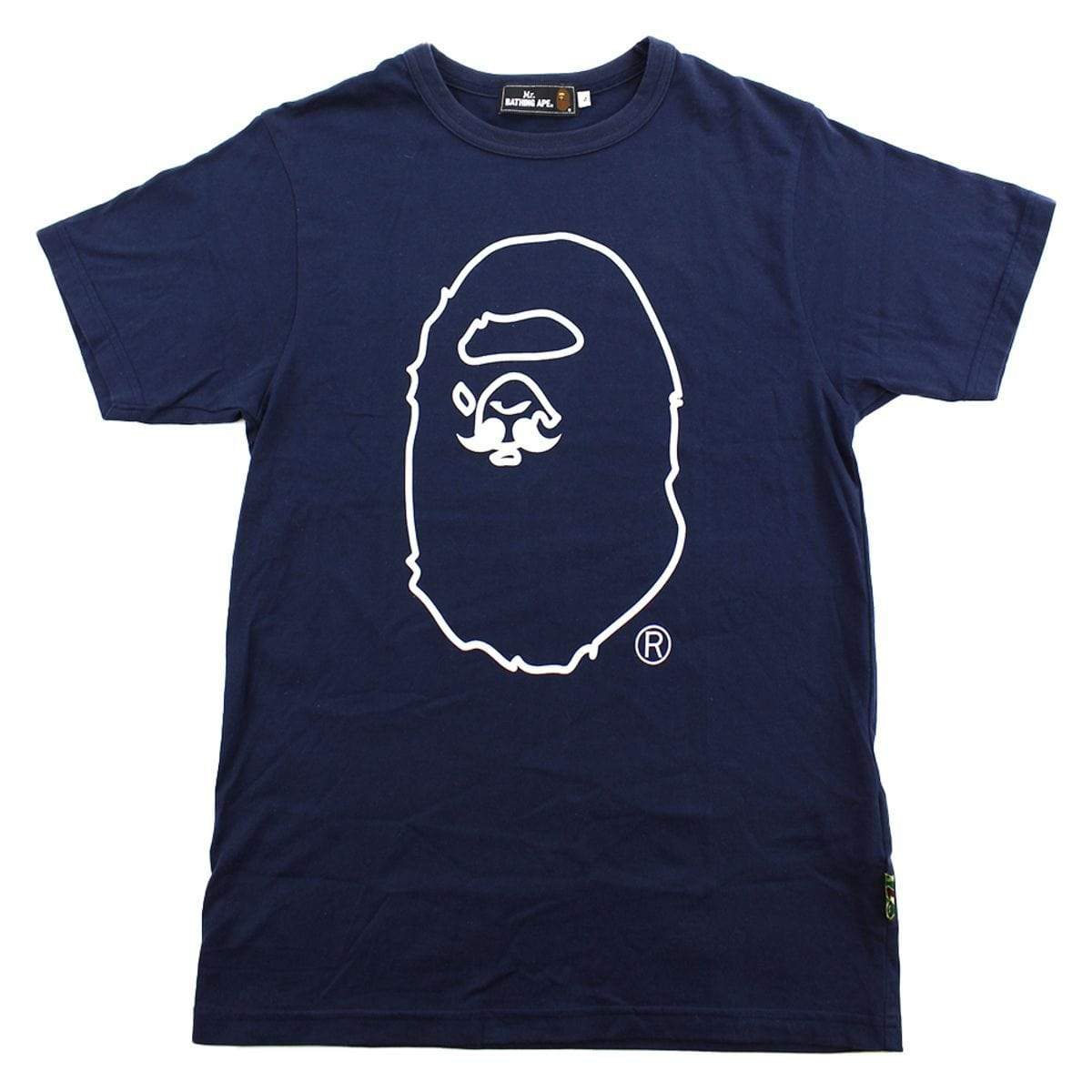 Bape Mr. Bathing ApeBig Ape Logo Tee Navy - SaruGeneral