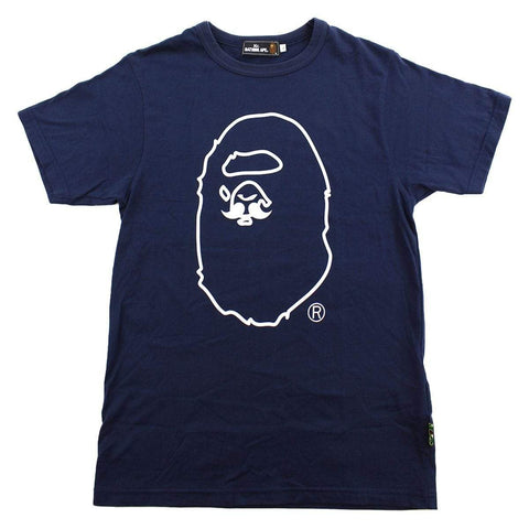 T-shirt Bape Mr. Bathing Ape avec logo Big Ape bleu marine