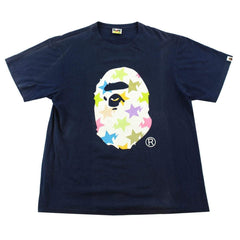 T-shirt multicolore Bapesta Big Ape avec logo bleu marine