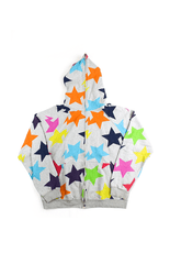 Bape Multicolore Bapesta Full Zip Gris
