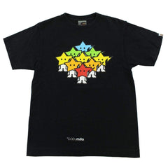 T-shirt Bape multicolore Bapesta Heads noir