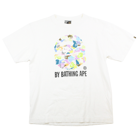 T-shirt Bape Multicamo Big Ape avec logo blanc