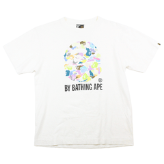 T-shirt Bape Multicamo Big Ape avec logo blanc