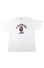 T-shirt Bape Multi-Patch-Camo College Logo Blanc