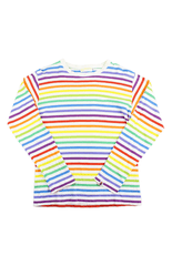 Bape Multicolor Stripe LS Blanc