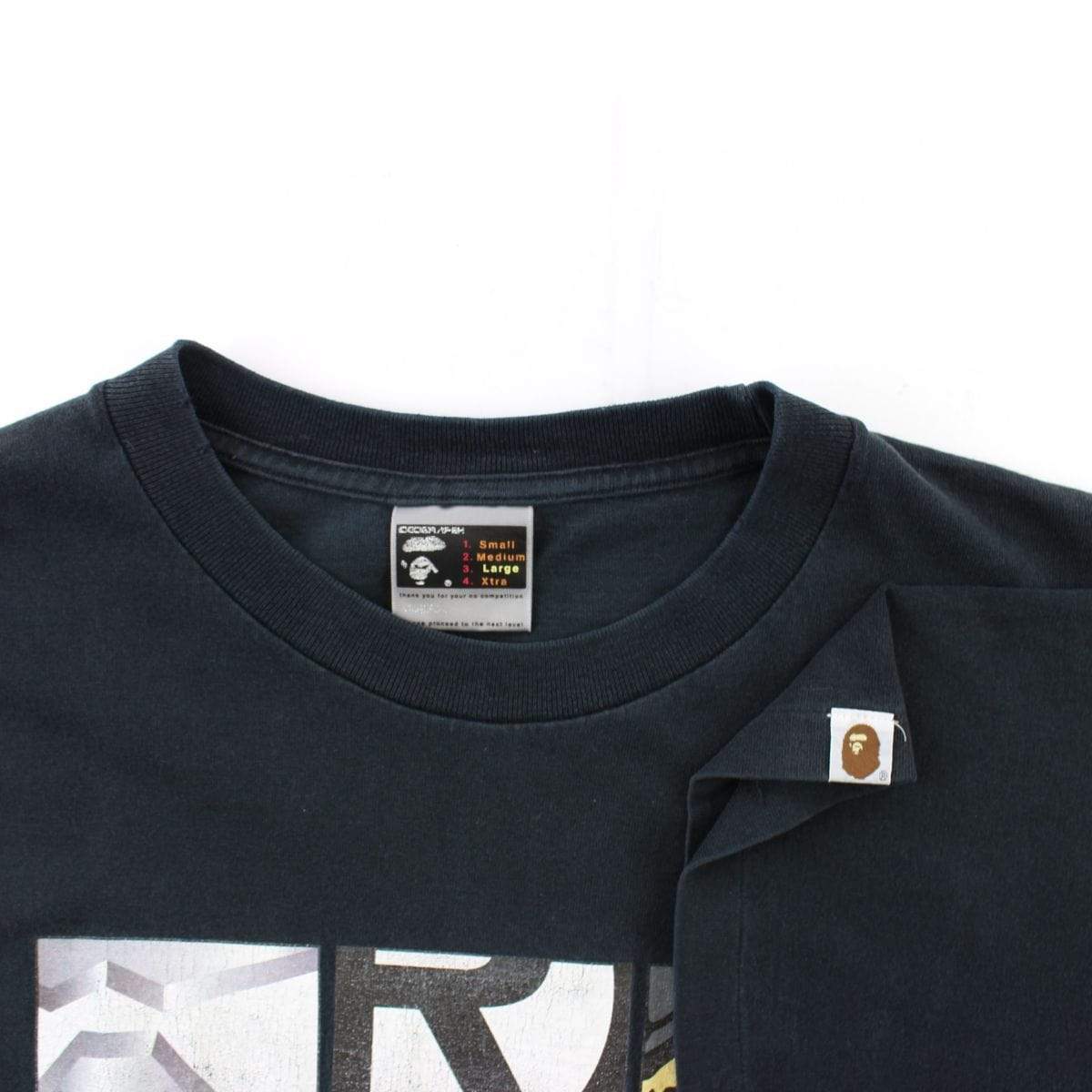 Bape Multi logo Squares Tee Black - SaruGeneral
