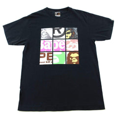 T-shirt Bape Multi Logo Squares Noir