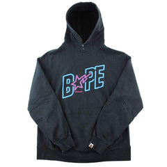 Sweat à capuche Bape Neon Bapesta Logo Noir