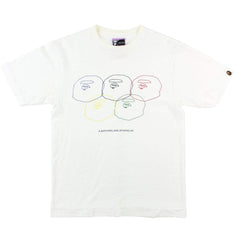 T-shirt blanc Bape x Stash avec logo Big Ape