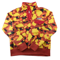 Pull polaire camouflage orange Bape