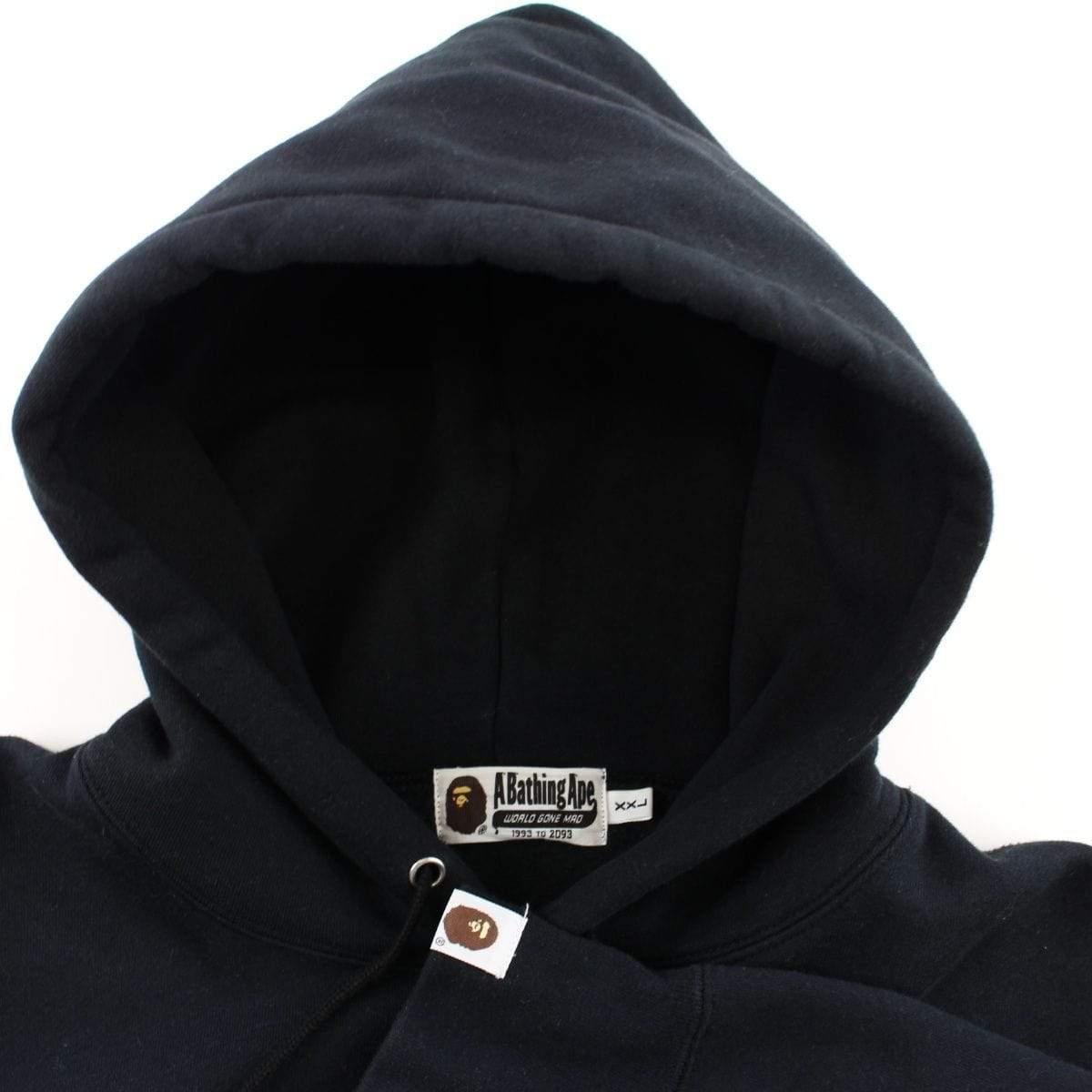 Bape Orange Flame Big Ape Logo Hoodie Black – SARUGENERAL
