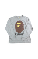 Bape Original Big Ape Logo LS gris