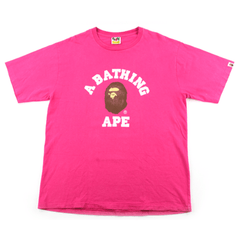 T-shirt rose avec logo Bape Original College