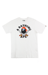 Bape Original Pirate Store College Logo Tee White
