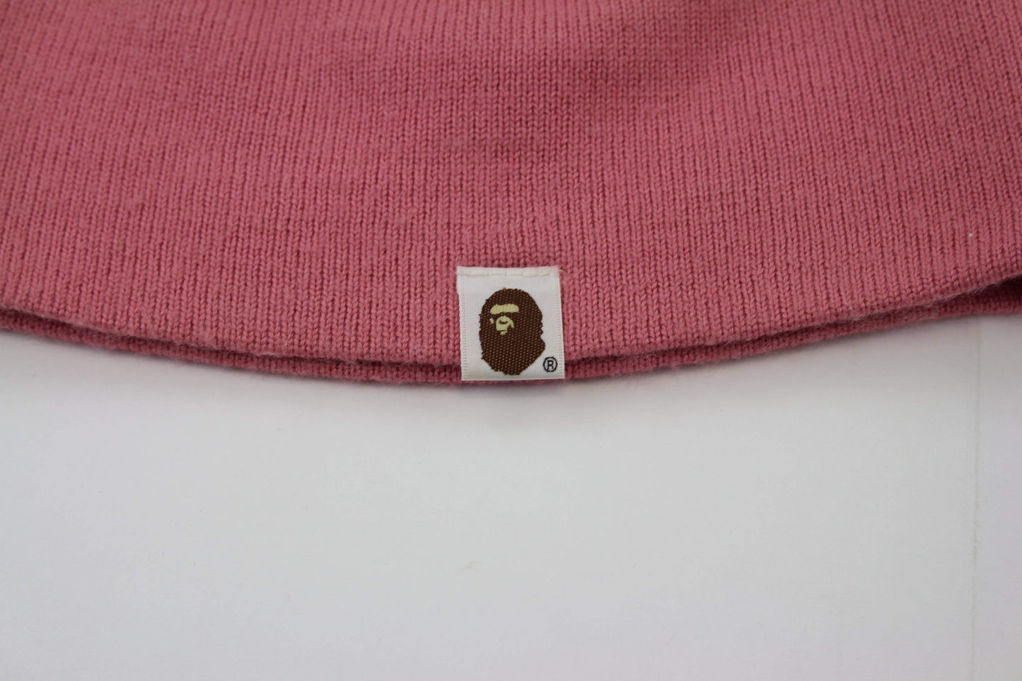 Bape gold text Pink Beanie - SaruGeneral