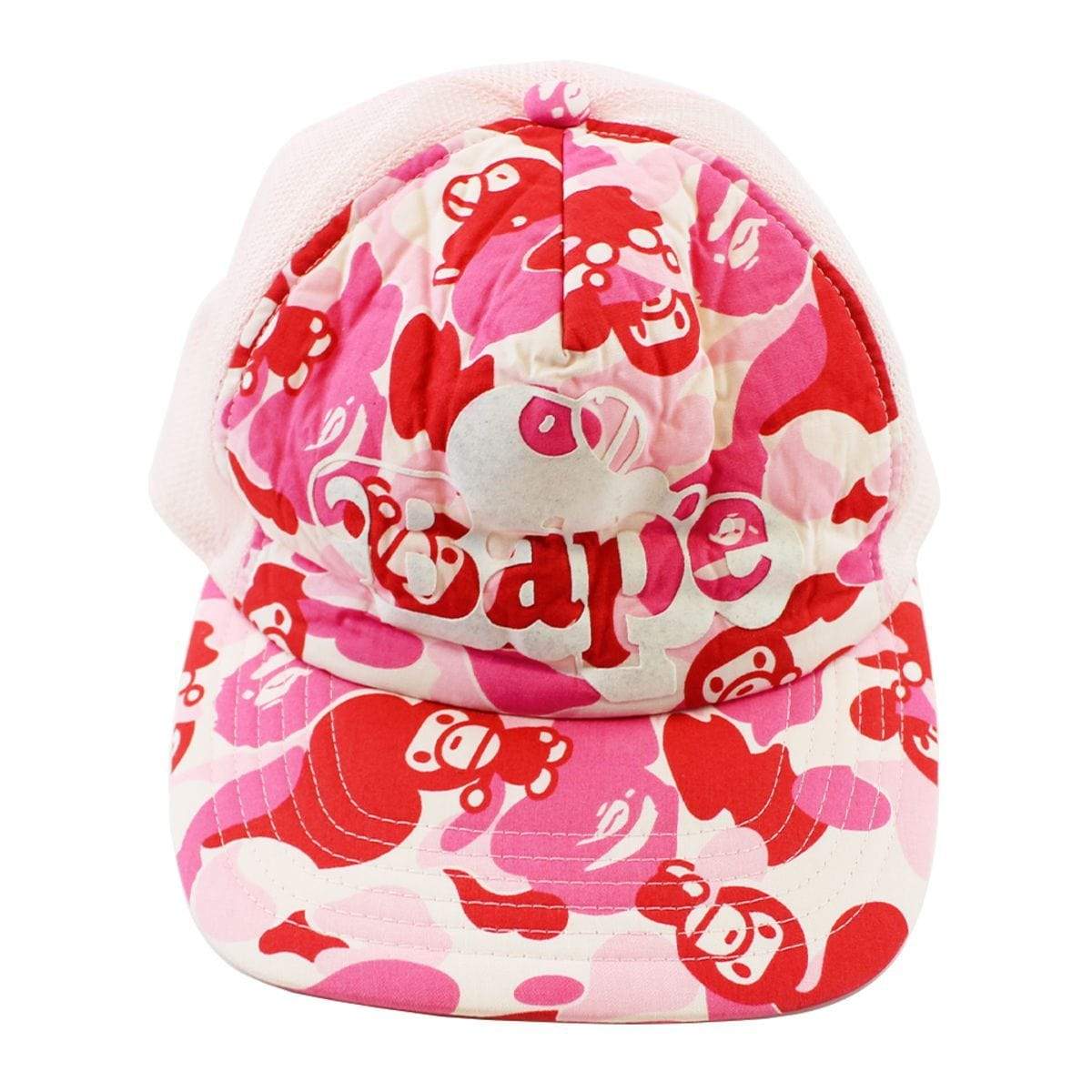 Bape Pink Camo Baby Milo Trucker Hat - SaruGeneral