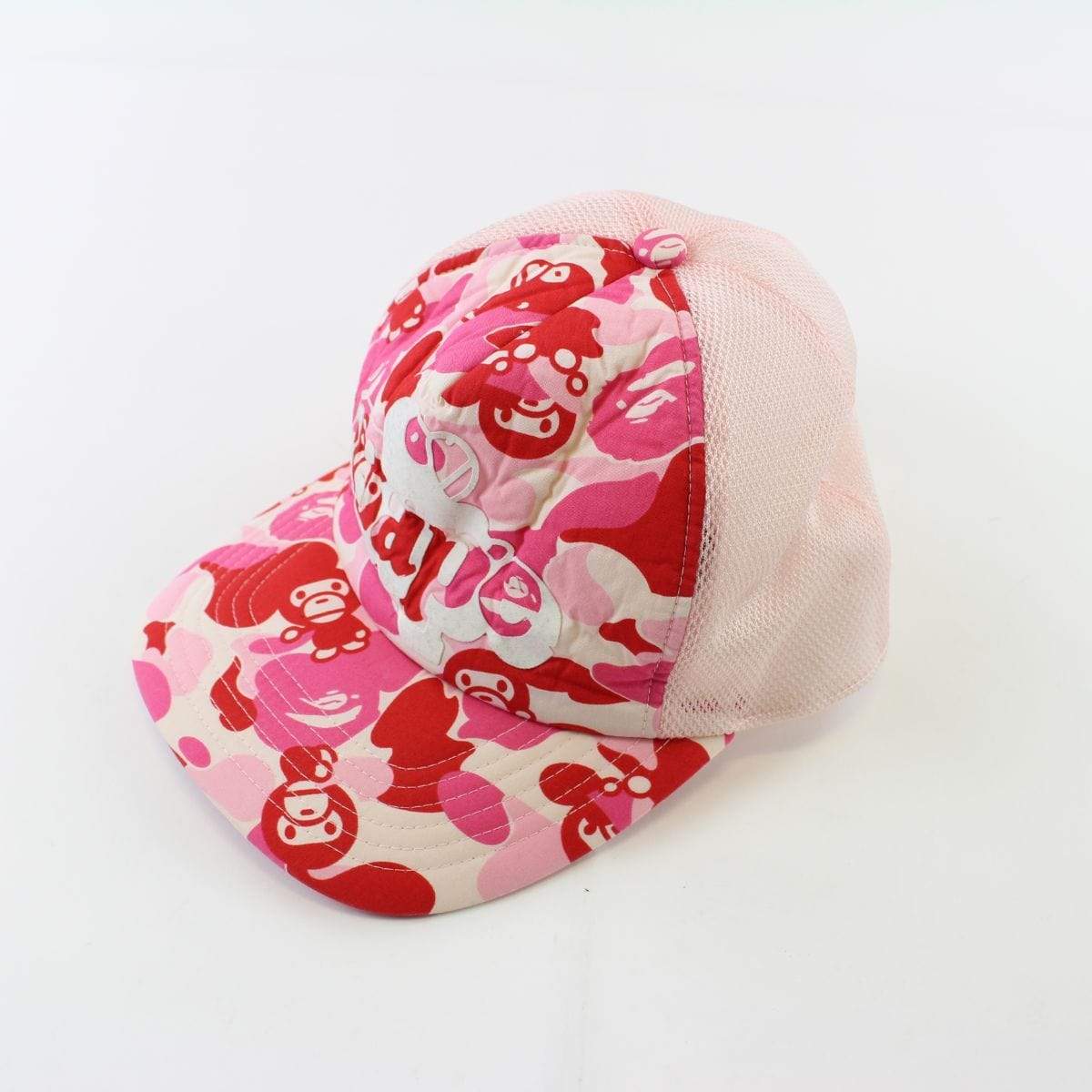 Bape Pink Camo Baby Milo Trucker Hat - SaruGeneral