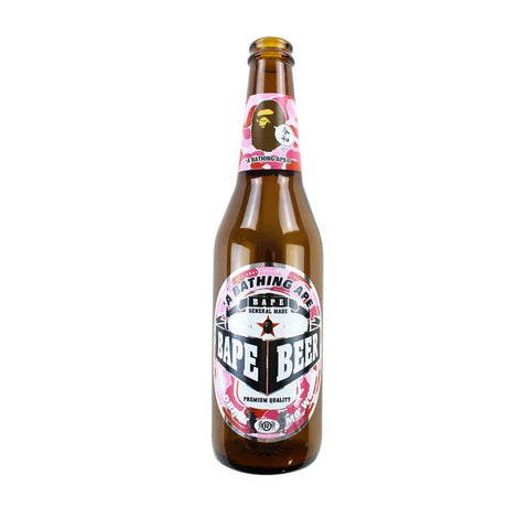 Bouteille de bière Bape rose camouflage