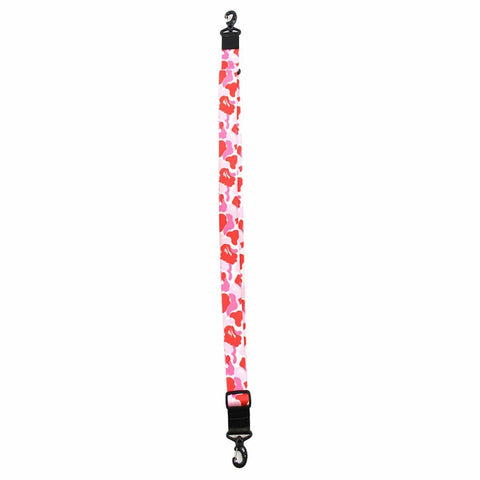 Sangle d'appareil photo Bape rose camouflage